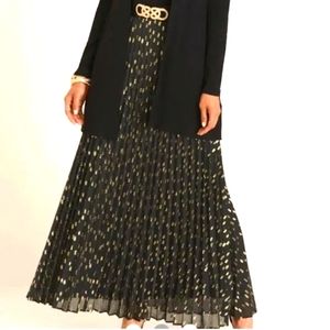 CHICO'S SIZE 10 MAXI GLIT SKIRT